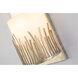 Sawgrass 1 Light 6 inch Silver Bath Light Wall Light in Silver Leaf with Antique